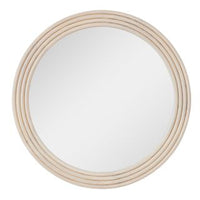 Mitchell wood round mirror